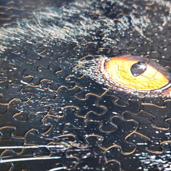 Black Cat Springbok Puzzle 50 Piece Midnight 70s Halloween Spell - Picture 7 of 13